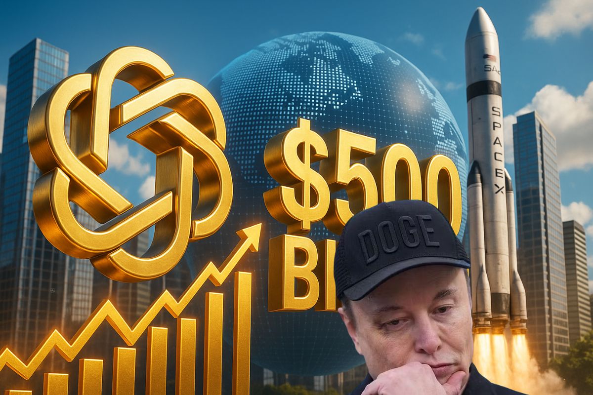 A OpenAI de Sam Altman atinge 500 bilhões, supera a SpaceX e reforça a liderança em inteligência artificial no mercado global.