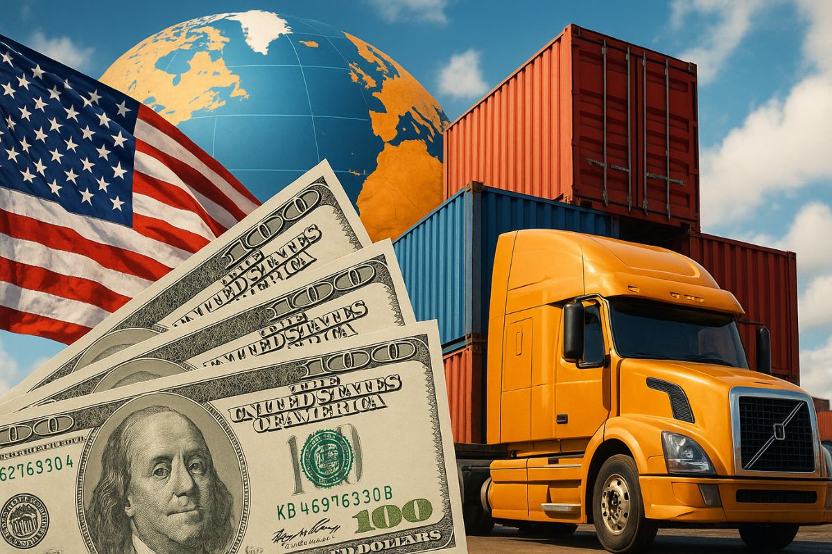 O déficit comercial dos EUA persiste graças à hegemonia do dólar e à emissão de dólares que sustentam a moeda global, mesmo com o avanço da dívida pública americana e sinais de mudança no equilíbrio financeiro mundial.