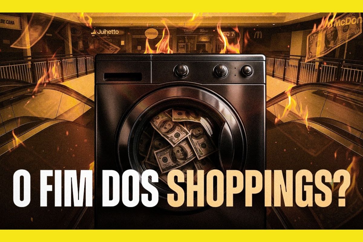 O shopping brasileiro virou zumbi: sobrevive com luxo no topo, aluguel no limite e corredor vazio disfarçado de boulevard gastronômico. Fonte e imagem: Canal G4 Educação