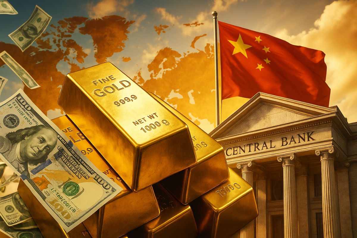 Ouro atinge recordes em meio à desdolarização; bancos centrais ampliam compras e reforçam papel do metal como reserva de valor diante da fragilidade do dólar
