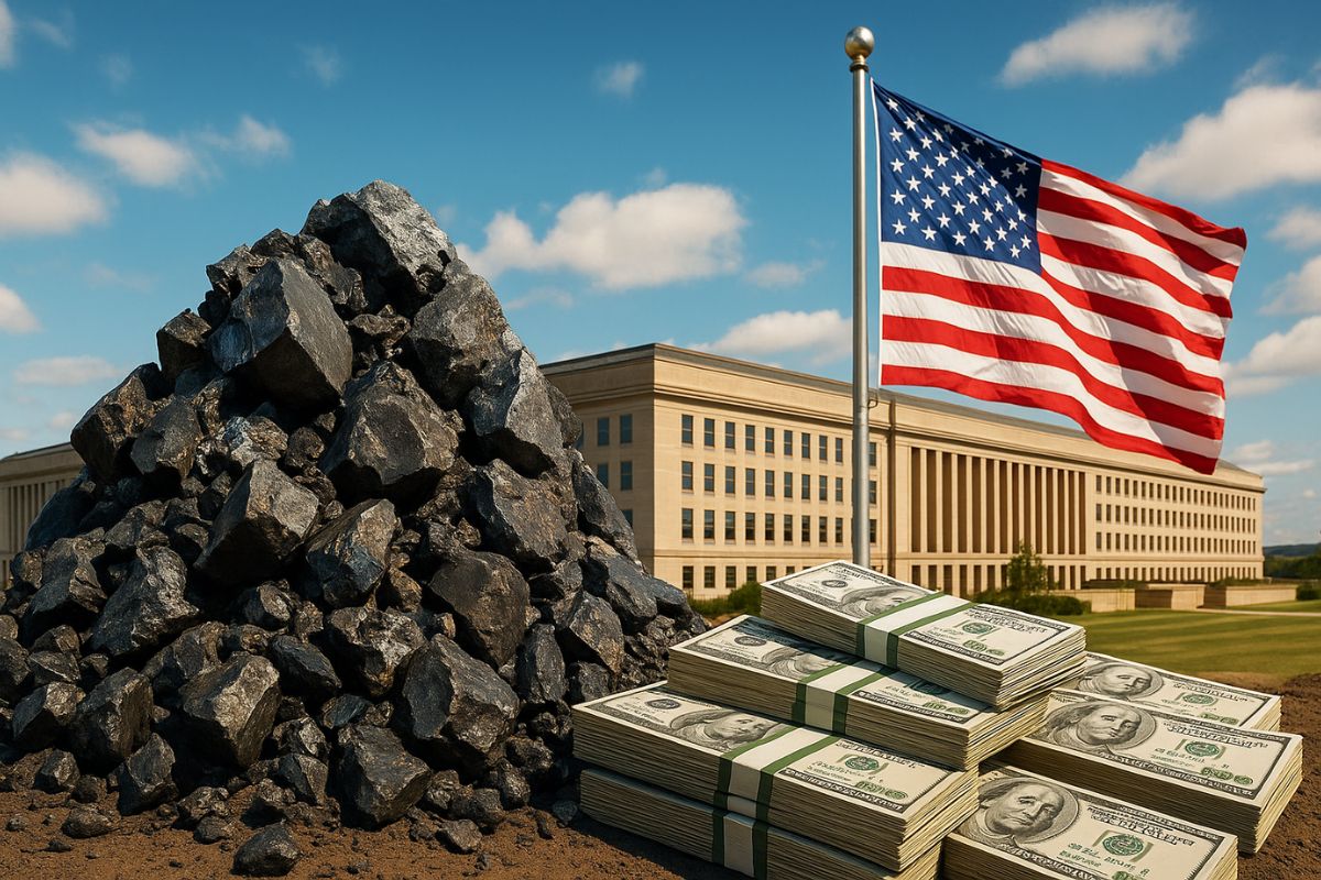O Pentágono investe US$ 1 bi em minerais críticos, forma estoque estratégico e desafia a China na corrida dos Estados Unidos por autonomia.
