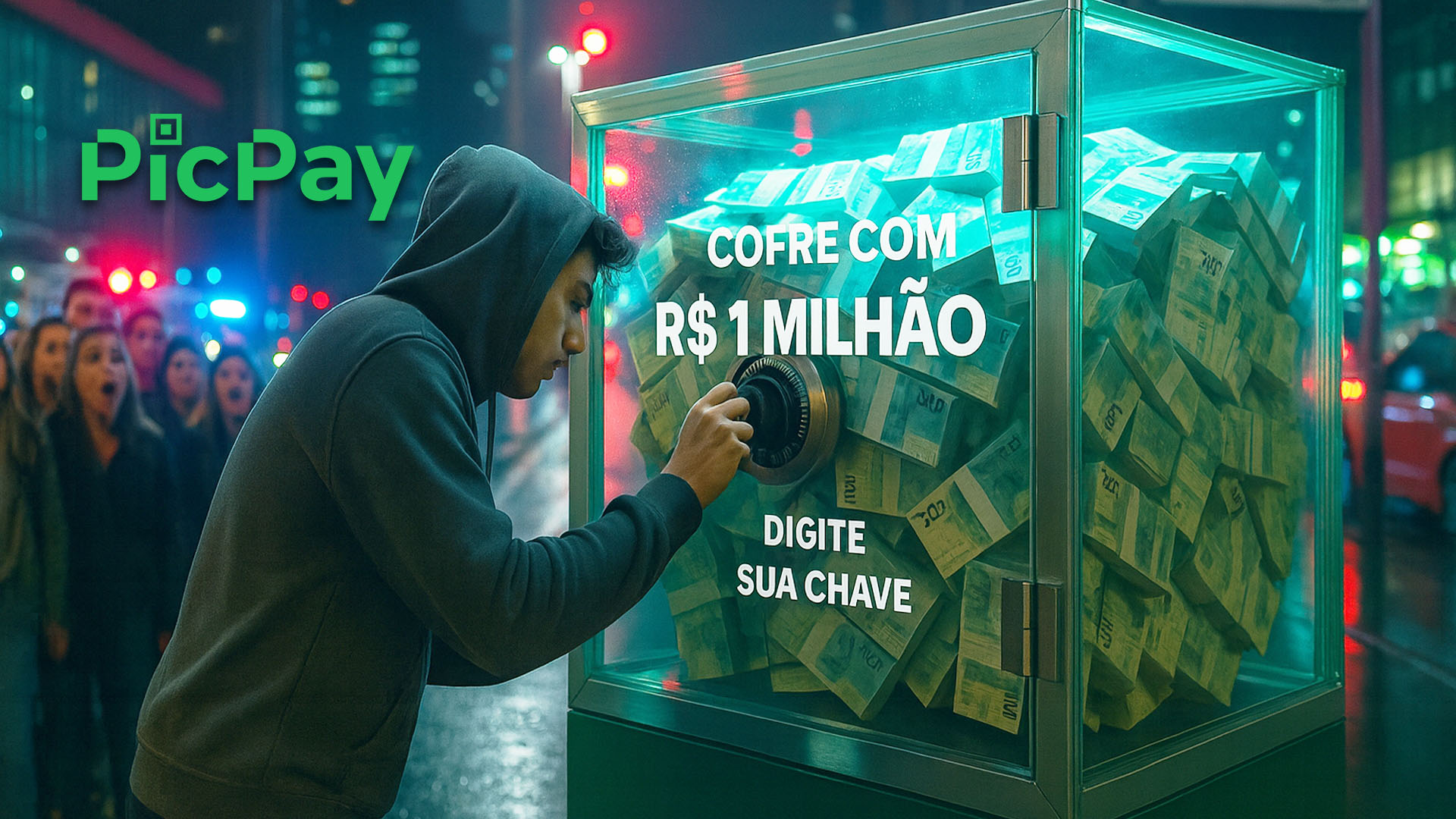 PicPay ativa chave PIX que pode desbloquear cofre com R$ 1 milhão além de prêmios semanais de R$ 10 mil