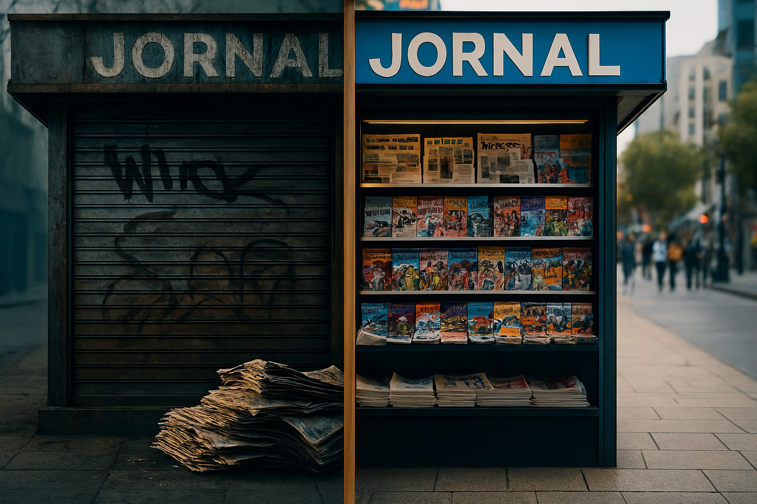 Portas baixadas, revistas amareladas e quiosques abandonados: as bancas de jornal que marcaram gerações estão desaparecendo das cidades brasileiras