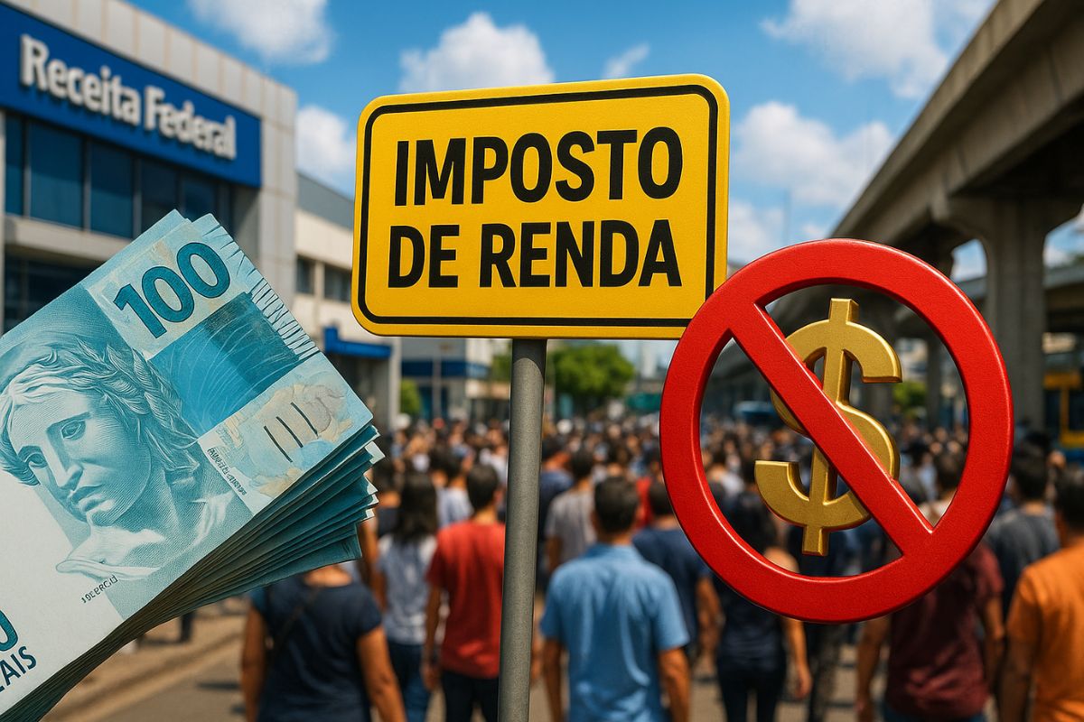 Nova regra do Imposto de Renda isenta até R$ 7.350, mas quem ganha R$ 10 mil segue na tabela progressiva com alíquota de 27,5%, sem alívio fiscal.