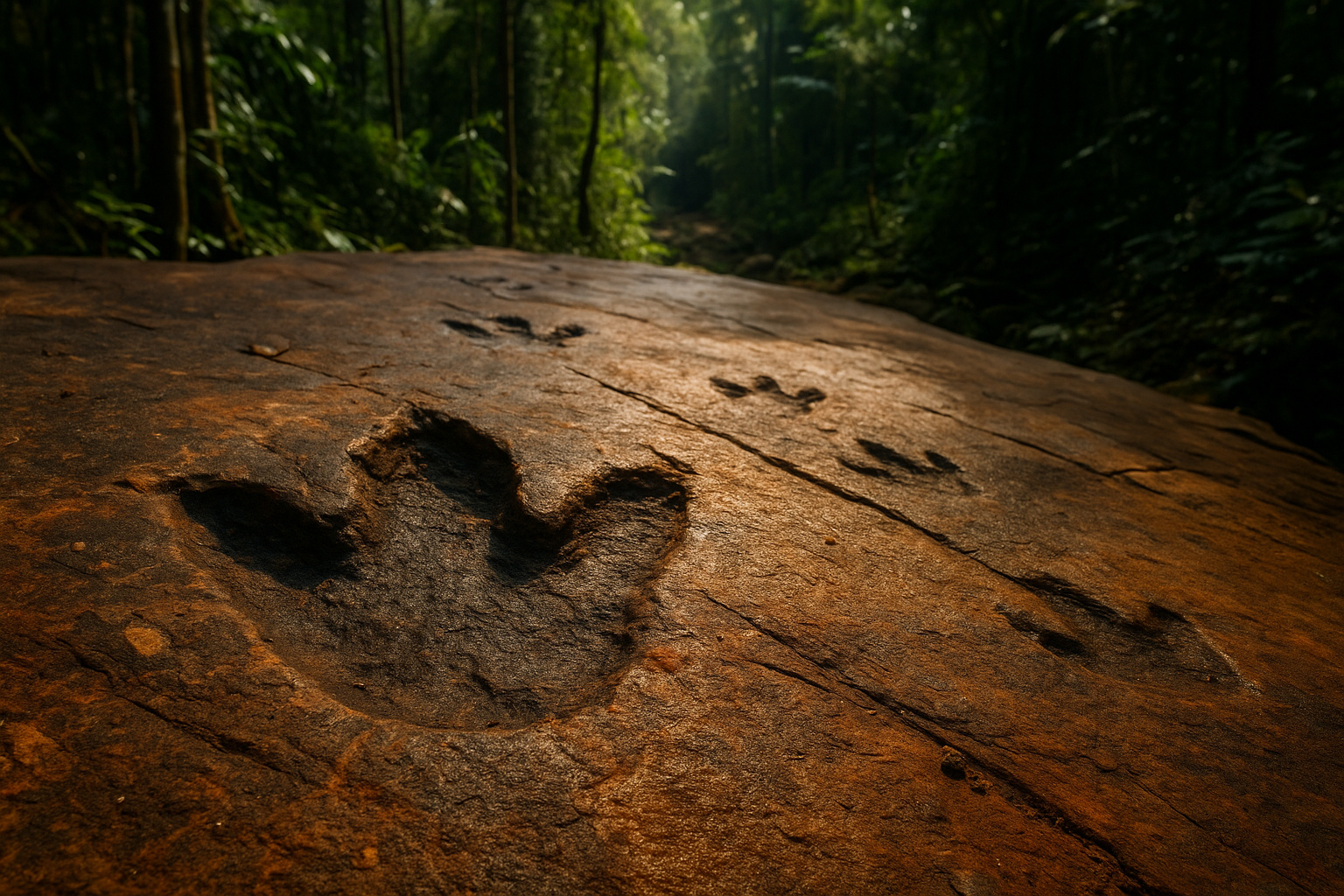 Pegadas de dinossauros são descobertas na Amazônia e revelam segredos escondidos há 110 milhões de anos
