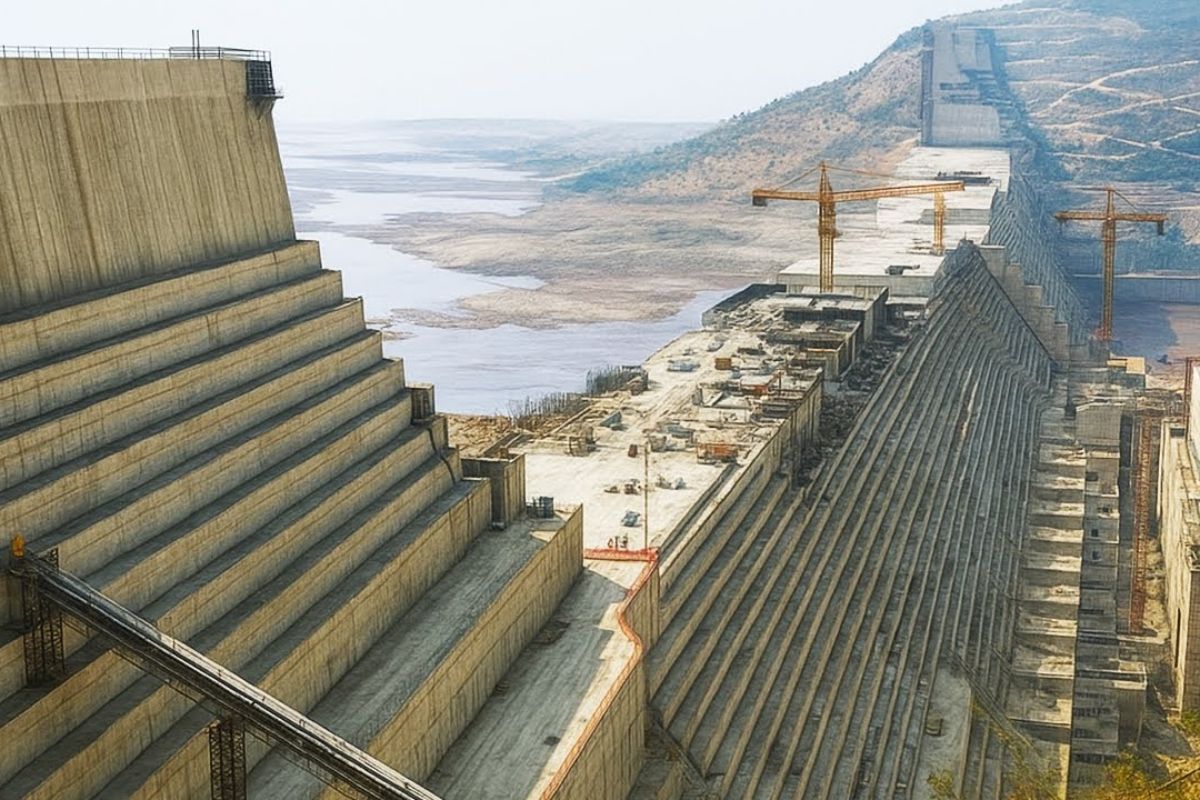 A megabarragem etíope no Rio Nilo redefine energia, reservatório e geopolítica ao reposicionar a Etiópia diante do Egito e do Sudão, mostrando como um único projeto pode alterar fluxos hídricos e o equilíbrio de poder na África.