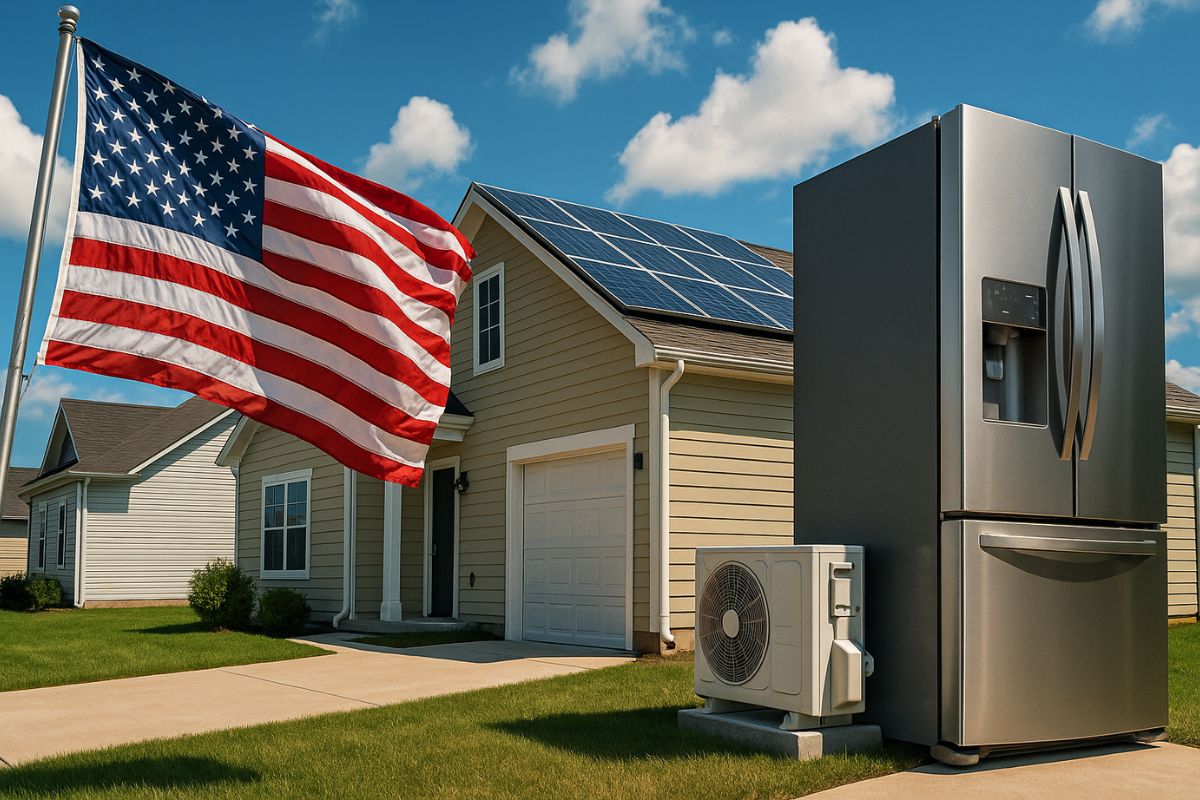 Mesmo com renda abaixo de 60 mil dólares, famílias americanas compram casa equipada com ar-condicionado e eletrodomésticos completos.