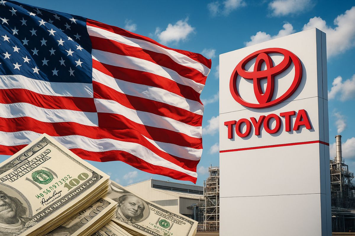 Trump anuncia investimento de US$ 10 bilhões da Toyota em fábricas nos EUA, reforçando a aliança industrial entre Washington e Tóquio.