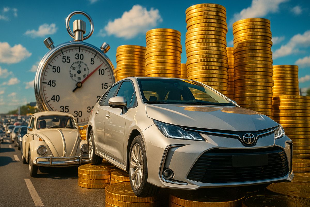 O carro que não para de vender: Toyota Corolla já passou de 50 milhões, supera o Fusca e continua dominando 150 países