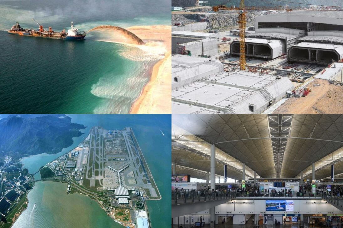 Un aeropuerto de U$20 mil millones construido en una isla artificial de 12,48 km² con capacidad para 120 millones de pasajeros y 10 millones de toneladas de carga
