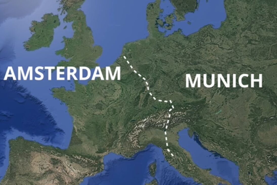 Viaje de 26 horas por tres países: el nuevo tren cápsula europeo transforma la forma de viajar entre Ámsterdam, Múnich y Roma