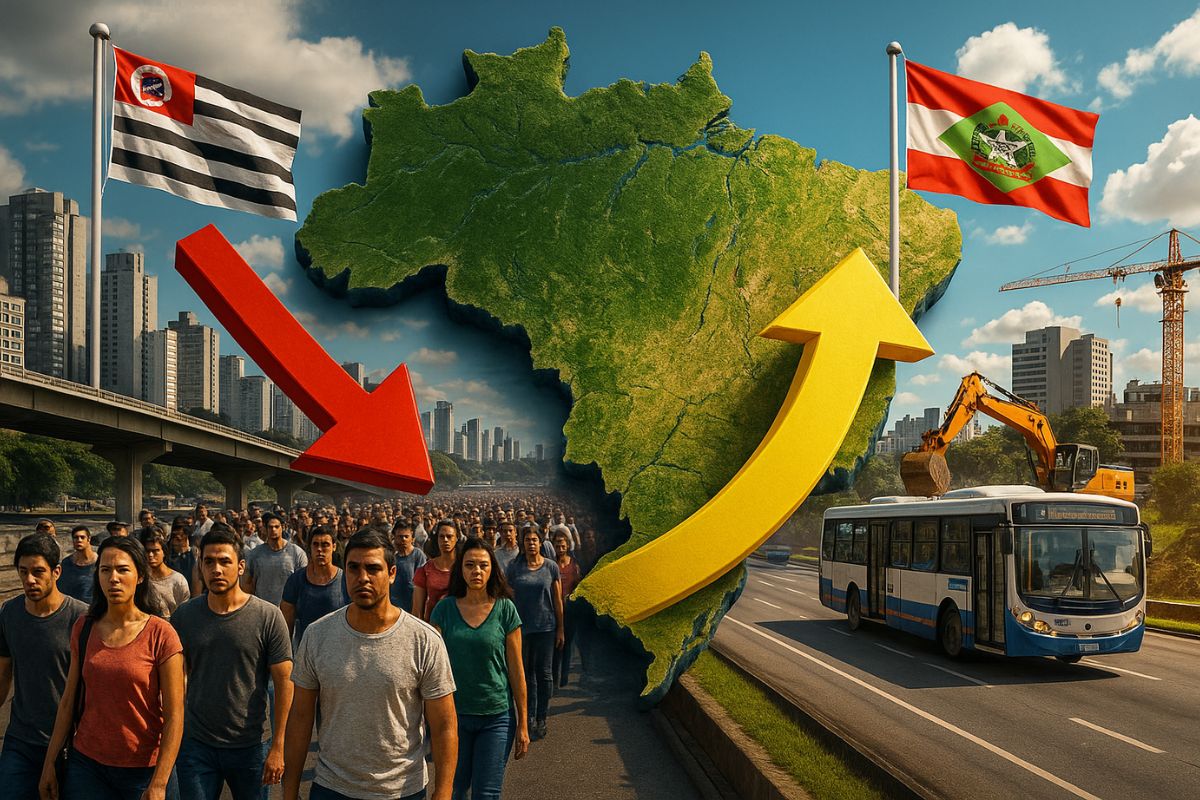 Santa Catarina atrai mais migrantes e supera São Paulo, impulsionada por empregos formais, segurança e qualidade de vida em alta.