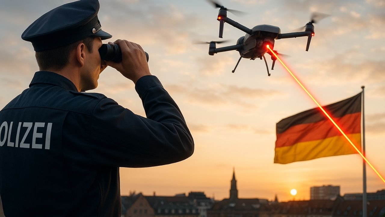 Alemanha autoriza polícia a abater drones após suspeitas de guerra híbrida com a Rússia e reforça defesa aérea diante de alertas da Otan.