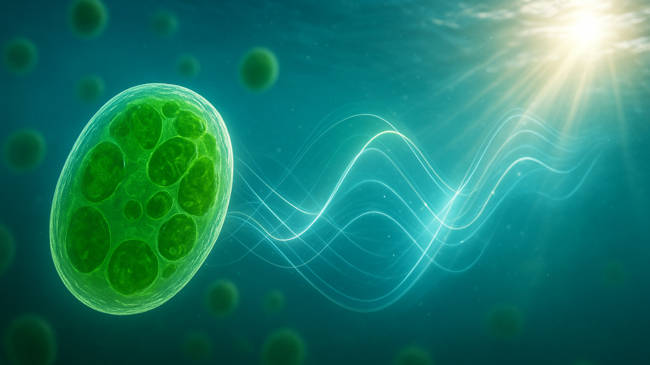 Pesquisadores identificam um pigmento em algas marinhas capaz de dissipar energia solar em excesso sem prejudicar a fotossíntese. A descoberta pode inspirar novas tecnologias de energia solar mais eficientes e duráveis, baseadas em processos quânticos naturais.