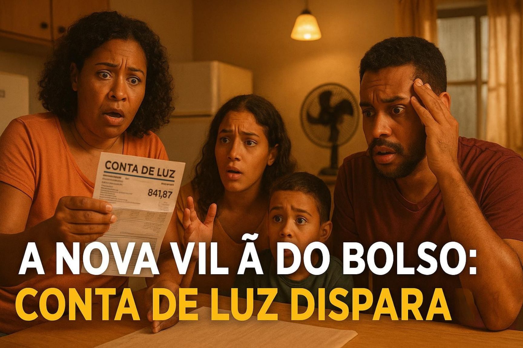 Conta de luz dispara e vira a nova vilã do bolso do brasileiro: inflação “invisível” avança e faz famílias sentirem aumento mesmo com preços estáveis nos mercados
