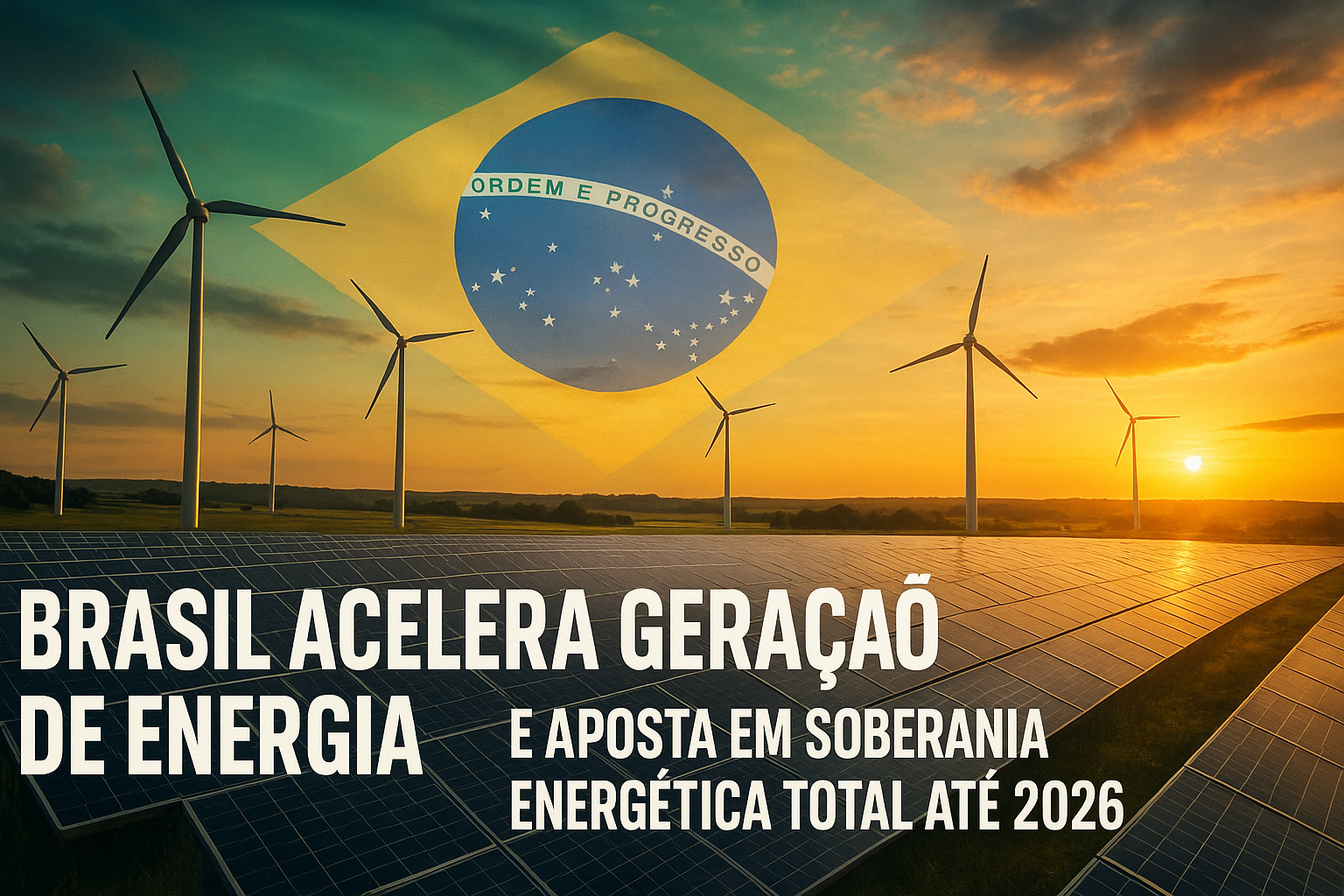 Brasil acelera geração de energia e aposta em soberania energética total até 2026