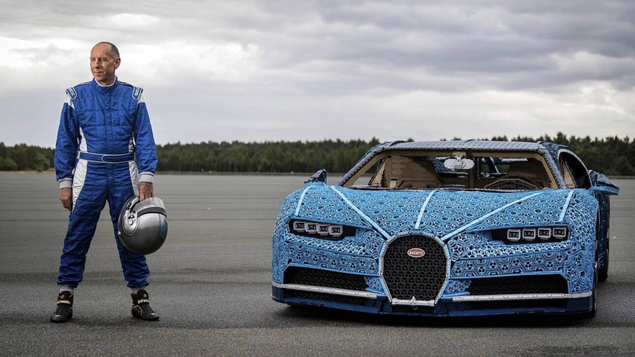 En 2018, LEGO sorprendió al mundo al construir un Bugatti Chiron a tamaño real y completamente funcional, hecho con más de 1 millón de piezas Technic y capaz de rodar a 30 km/h