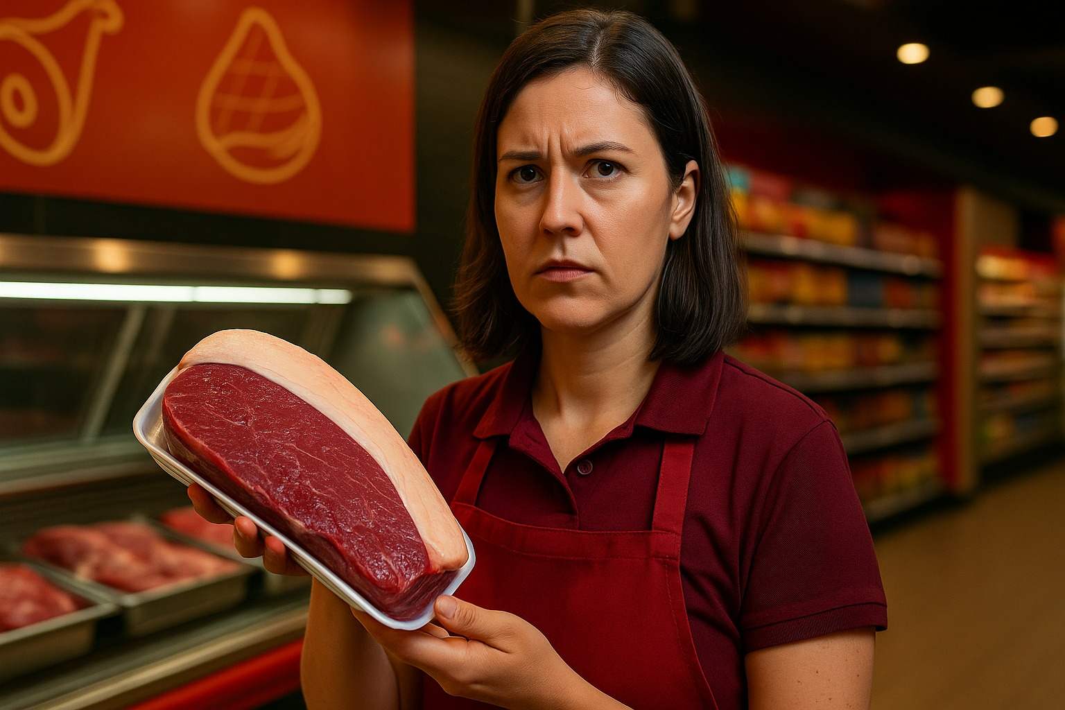 Funcionaria foi fragada colando códigos de carne barata para vender a amigos — o caso foi parar na justiça