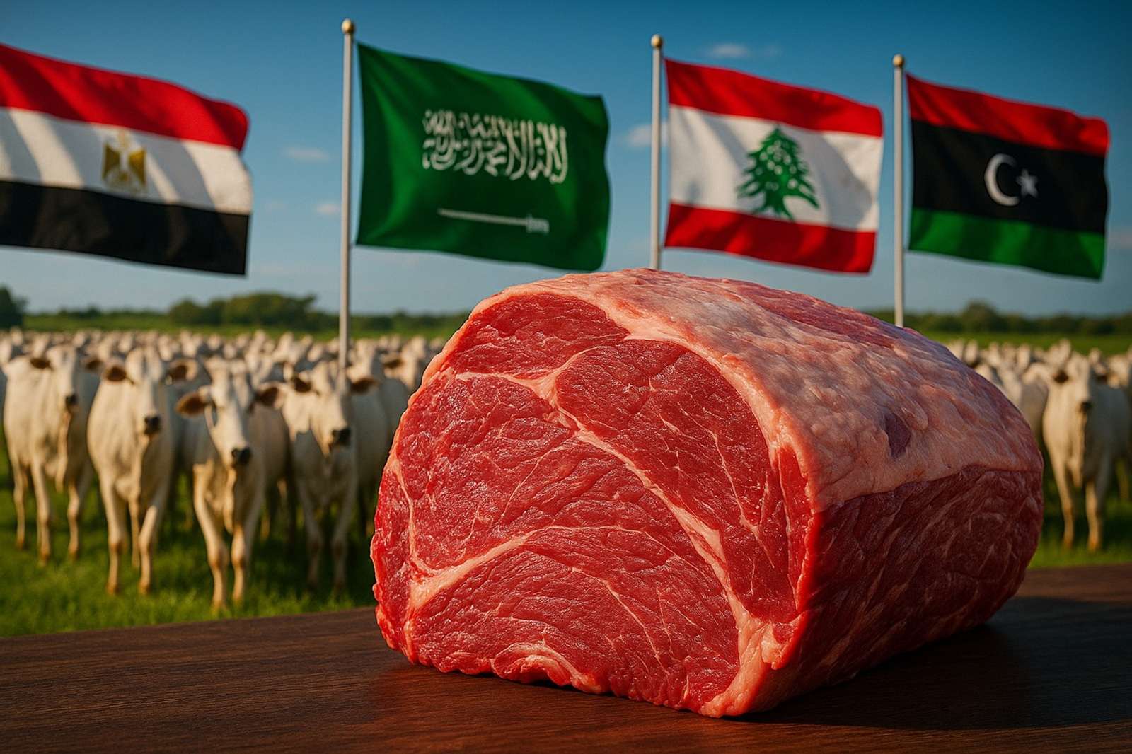 Exportações de carne bovina brasileira batem recorde em 2025, com 130 países ampliando compras e destaque para Egito, Arábia Saudita, Líbano e Líbia.