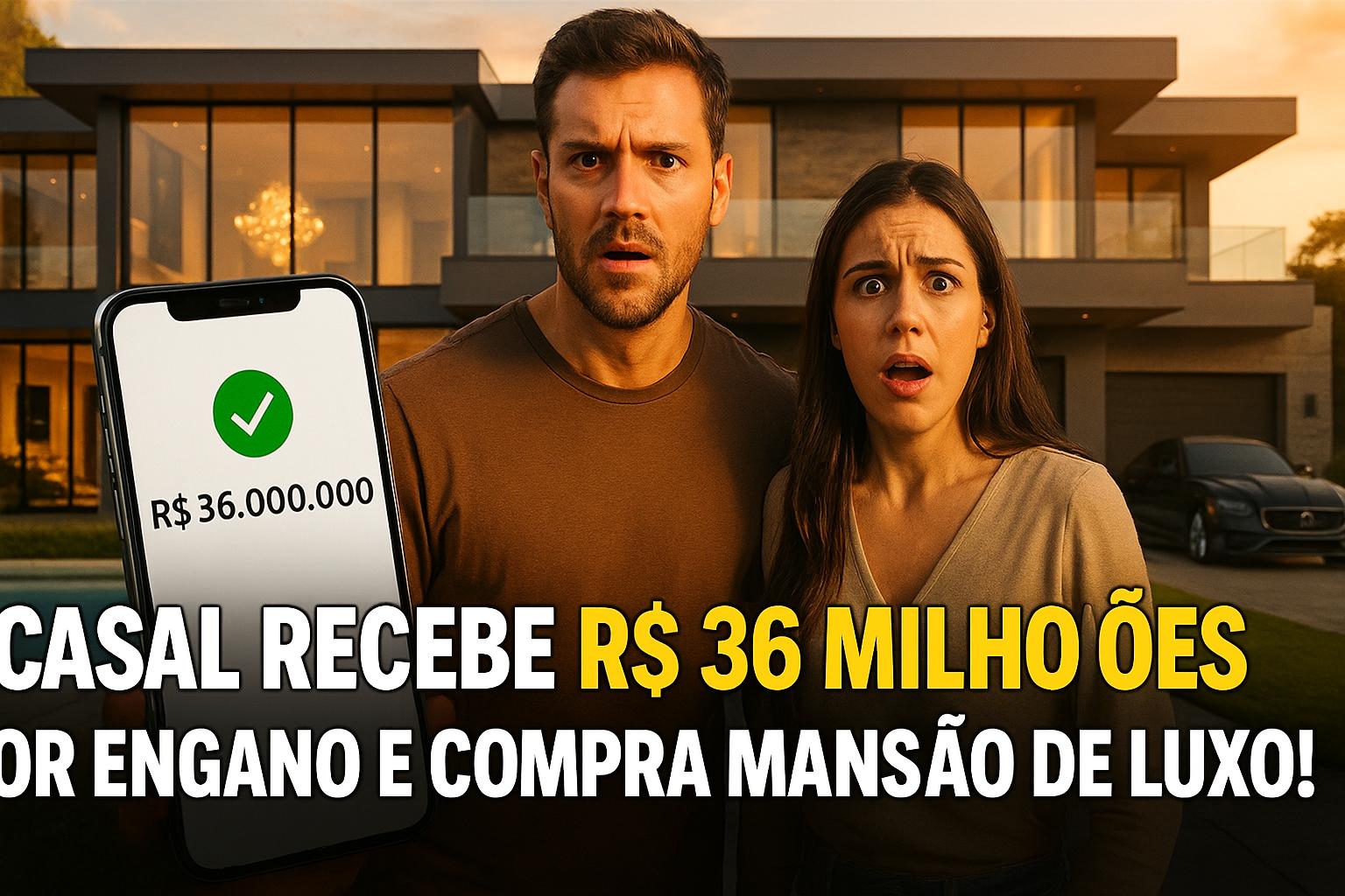 Plataforma transfere valor equivalente a R$ 36 milhões por engano via aplicativo, tenta reaver o dinheiro e descobre que o casal que recebeu comprou uma mansão de luxo com o valor; caso ocorreu em 2021