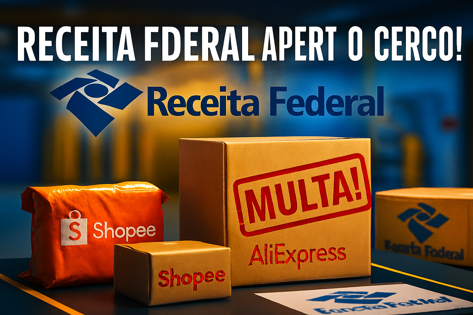 Comprou fora do Remessa Conforme? Receita Federal aperta o cerco e já aplica multas em produtos da Shopee e AliExpress com valor declarado incorreto
