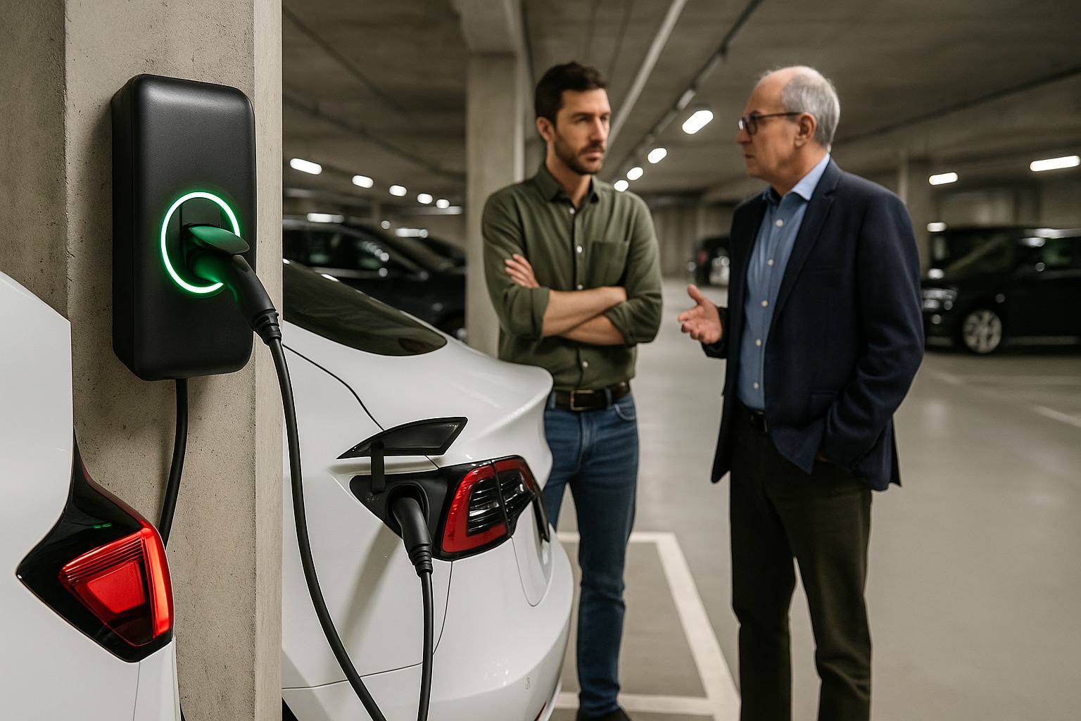 Carregadores, Carros elétricos, Condomínios