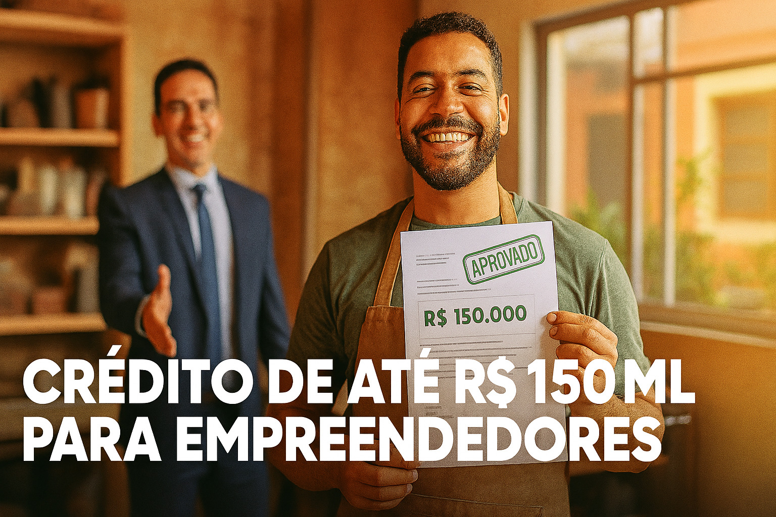 Empreendedores terão crédito de até R$ 150 mil e prazo de sete anos para pagar; novas linhas do Pronampe e Nossocrédito fortalecem quem quer abrir o próprio negócio em 2025