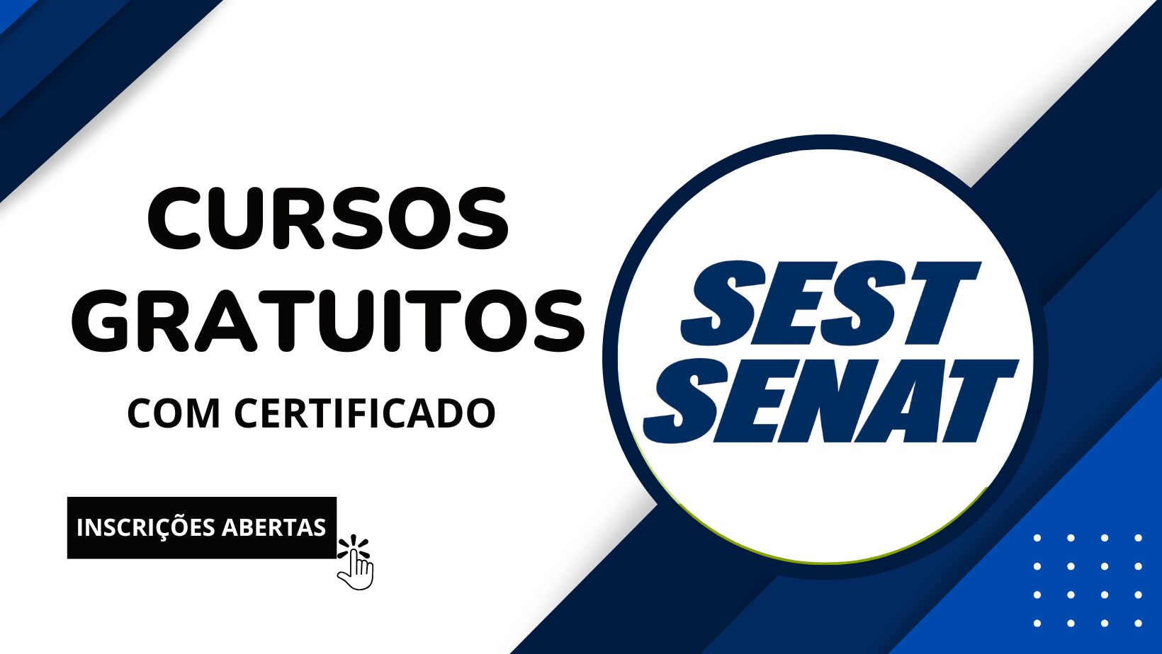 O SEST SENAT oferece cursos gratuitos online voltados à aviação civil, incluindo Introdução à Regulamentação da Aviação, Atendimento e Segurança, com certificado digital.