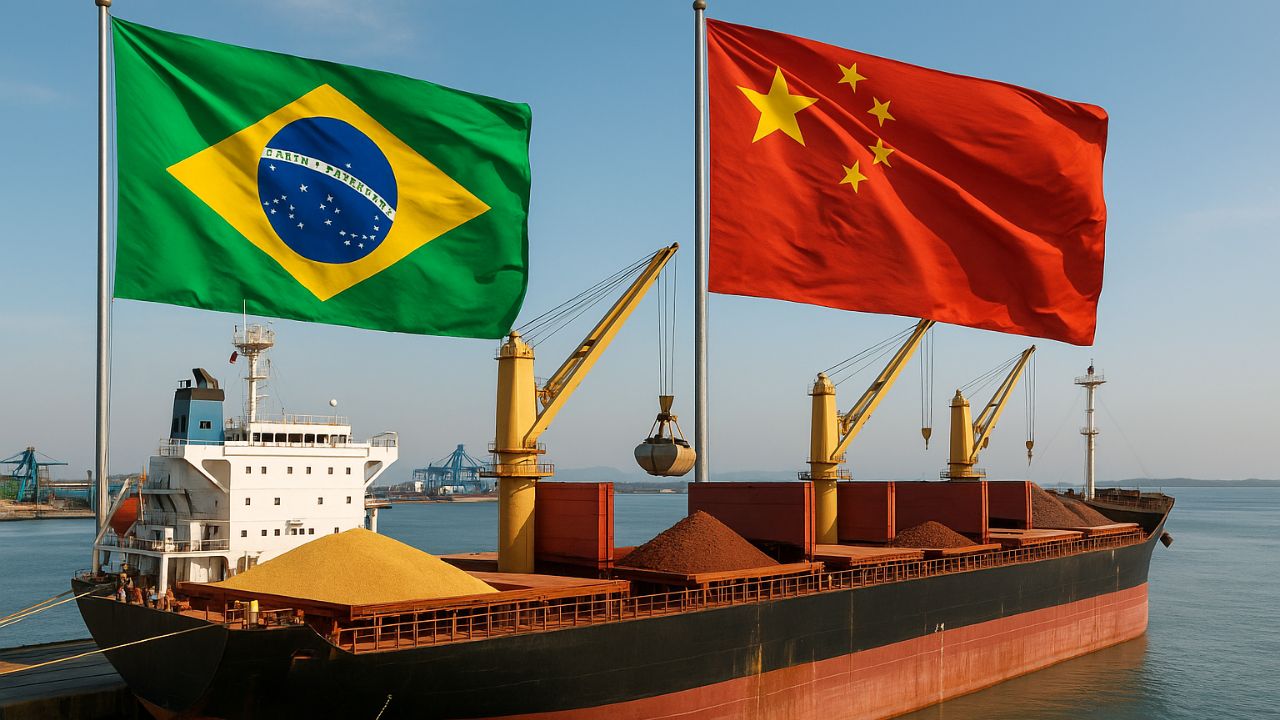 Brasil exporta mais do que nunca para a China, mas especialistas alertam: a dependência ameaça a indústria nacional e o futuro econômico.