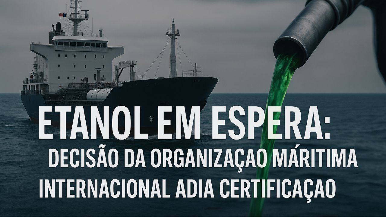 Etanol tem certificação adiada pela Organização Marítima Internacional e gera frustração no setor marítimo.