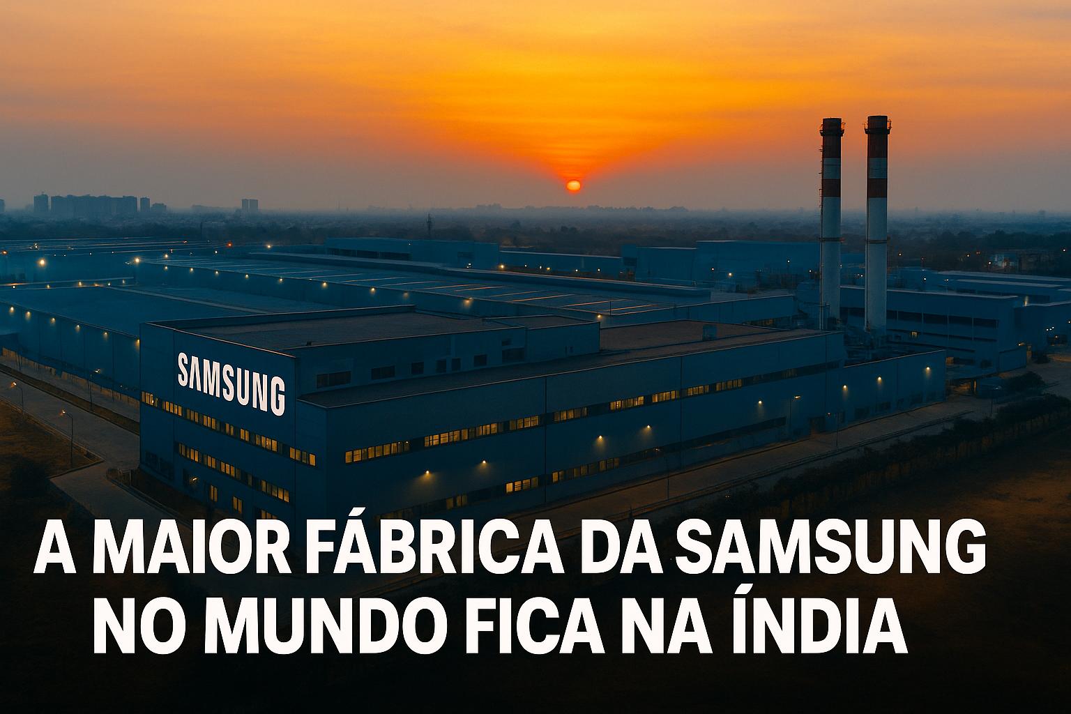 Com 120 milhões de smartphones por ano e mais de 14 hectares de área, a maior fábrica da Samsung no mundo opera 24h por dia e transforma a Índia em um império tecnológico global