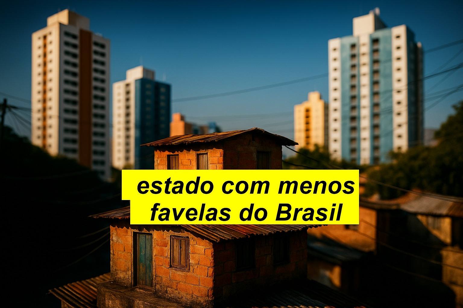 Estado do Centro-Oeste supera Santa Catarina e Goiás e registra o menor percentual de moradores em favelas do Brasil, com apenas 0,6% da população