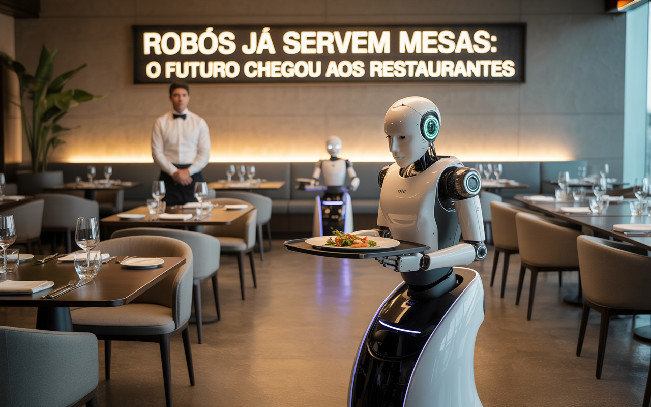 Garçons com os dias contados? Restaurantes começam a adotar robôs autônomos que servem mesas e recolhem pratos no lugar de funcionários humanos