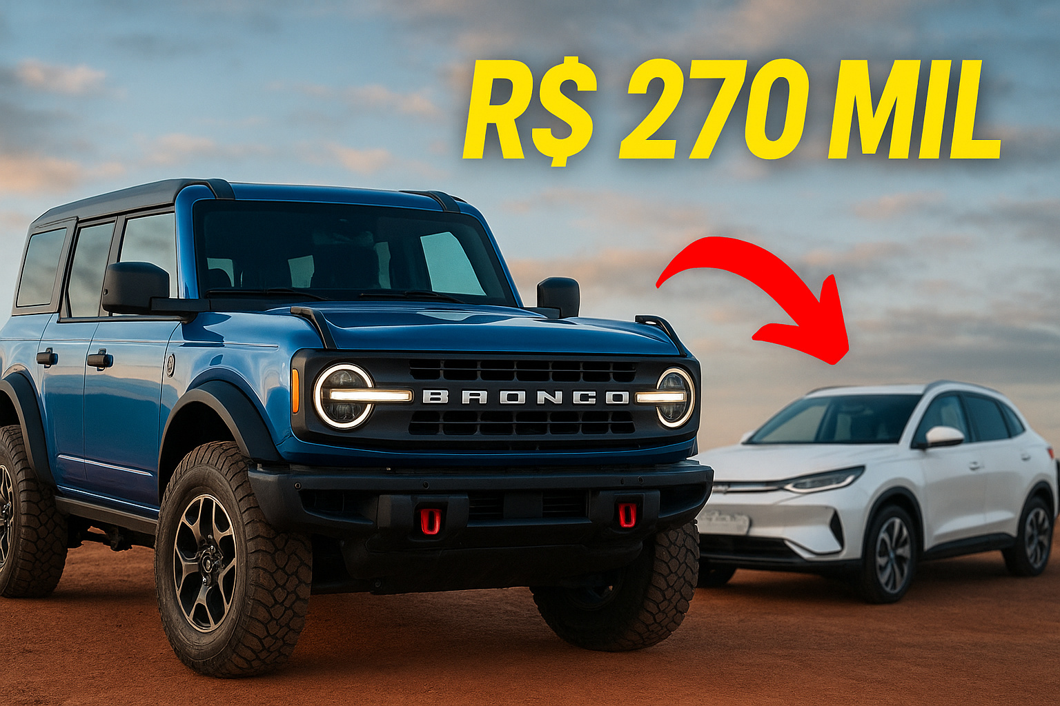 Ford Bronco 2025 enfrenta carros chineses híbridos e aposta no custo-benefício de R$ 270 mil