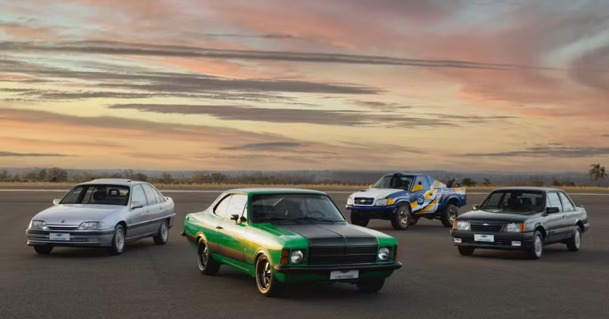 Chevrolet relanza clásicos como Opala y Monza en programa de restauración y restomod. Modelos serán subastados en Brasil en 2025. (Imagen: Divulgación)