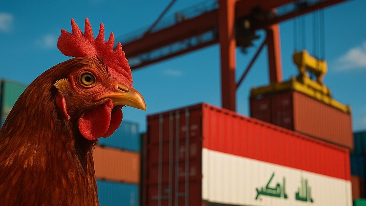 Exportações brasileiras de carne de frango ao Iraque crescem 7,9% em setembro, totalizando 13,5 mil toneladas