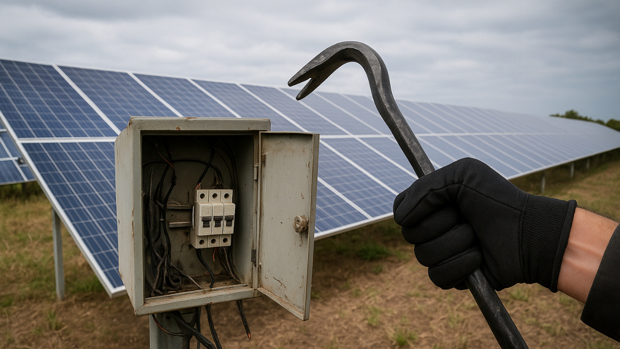 Criminosos furtaram equipamentos e cabos de uma usina de energia solar em Areias (SP), provocando prejuízo estimado em R$ 1 milhão. Prefeitura busca recuperar o sistema e reforçar a segurança.