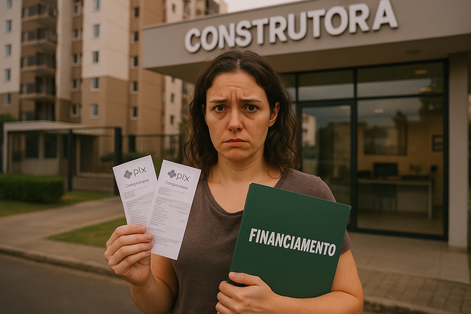 vítima de golpe do Pix em compra de apartamento no Rio segura comprovantes e denuncia falso corretor.