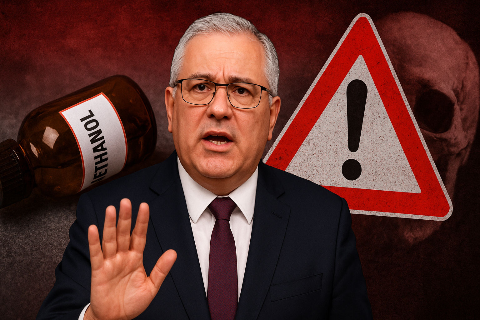 Governo reage ao avanço da intoxicação por metanol com medidas emergenciais, estoque de antídotos e alerta à população sobre riscos à saúde.