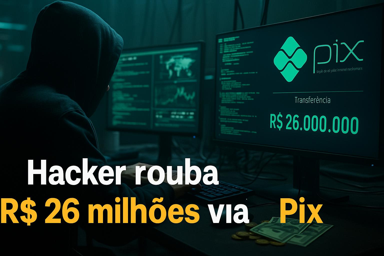 Hackers invadem fintech brasileira fazem 280 transferências e roubam R$ 26 milhões em poucas horas; falha no sistema do Pix expõe 270 contas e acende alerta no setor financeiro