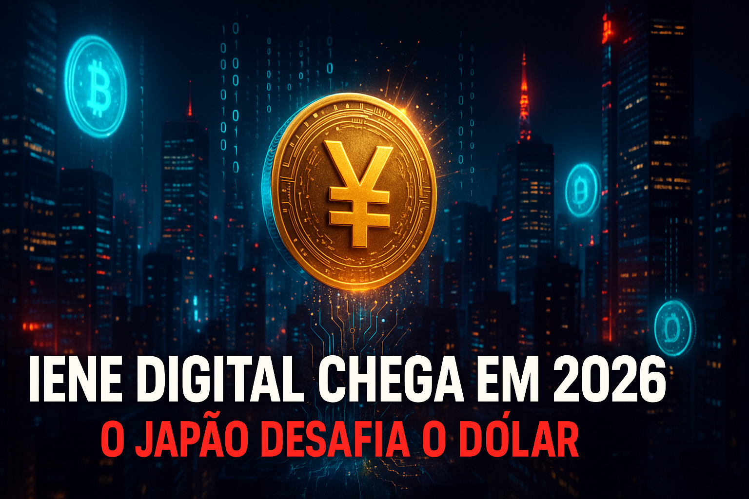 Japão prepara o lançamento do iene digital até 2026: projeto bilionário do Japan Post Bank quer transformar o país em referência mundial em transações tokenizadas e desafiar o domínio do dólar