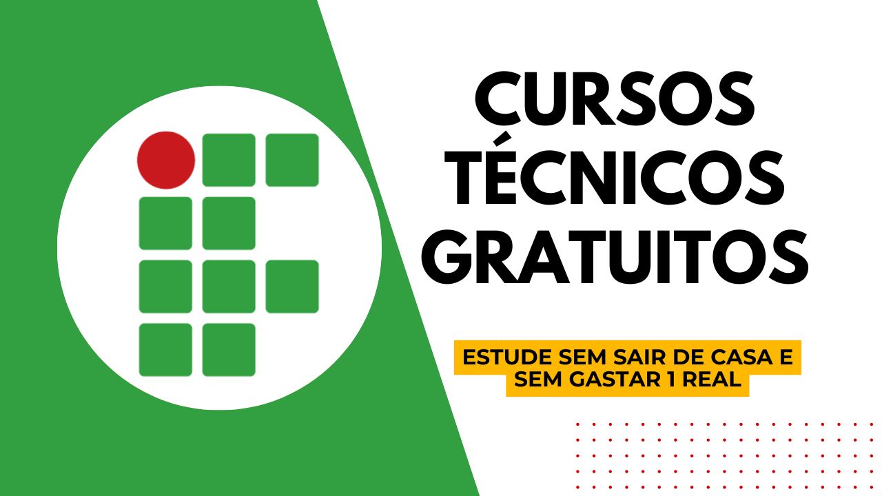 Inscreva-se nos cursos técnicos gratuitos EAD do Instituto Federal. Vagas abertas em Administração, Informática, Eventos e mais com seleção por histórico escolar.