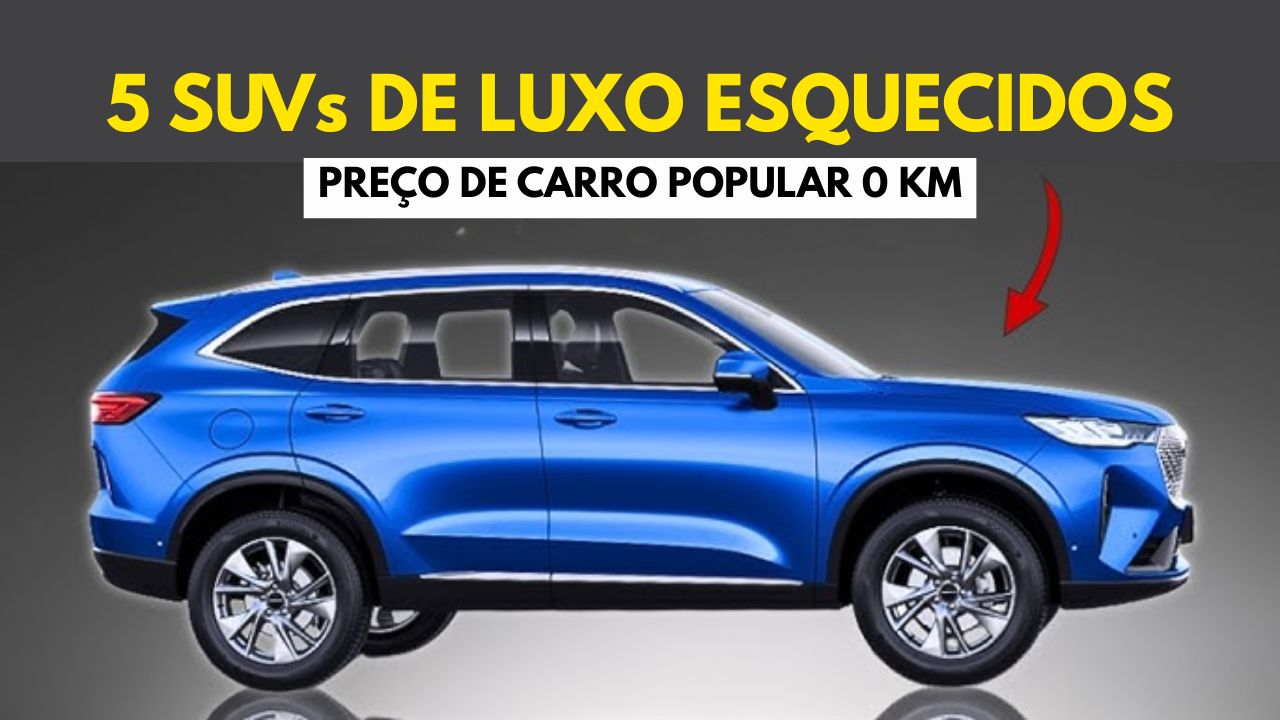 Se você está em busca de suvs de luxo usados abaixo de R$ 90 mil, veja cinco modelos que oferecem conforto, desempenho e tecnologia com bom custo-benefício.