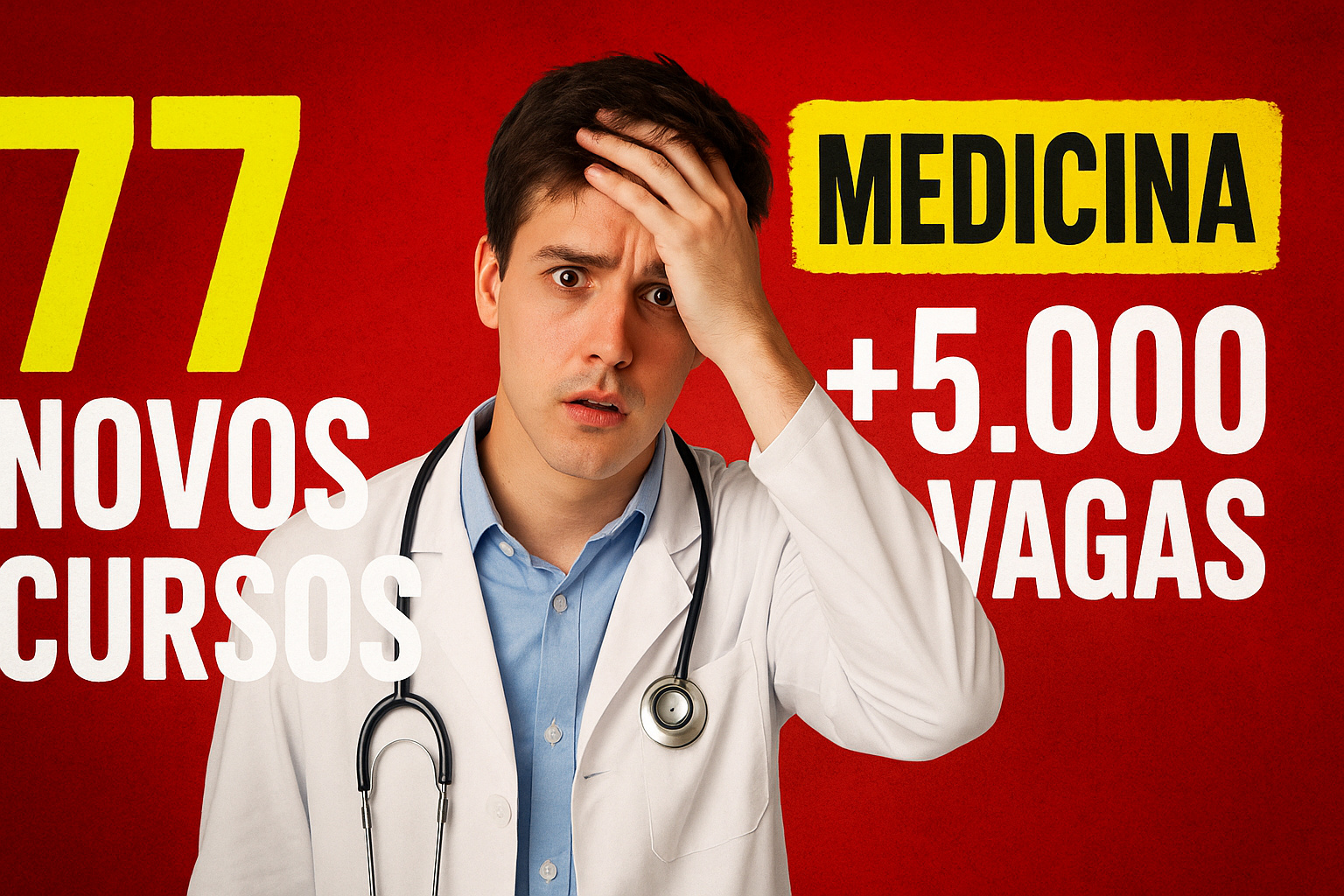 MEC autoriza 77 cursos de Medicina e mais de 5 mil vagas no Brasil