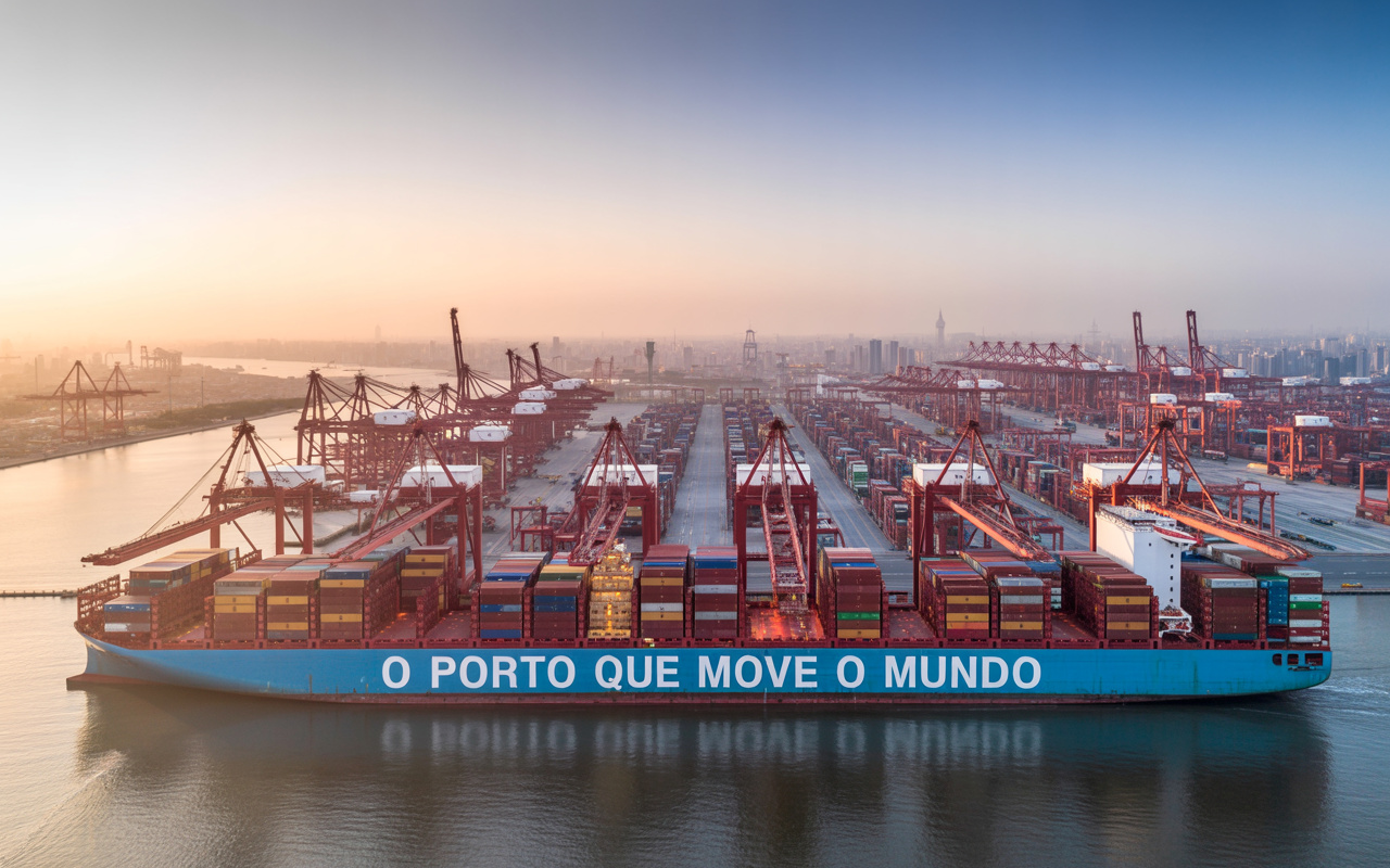 Com 42 milhões de contêineres movimentados por ano, 130 berços de atracação, 3 zonas logísticas e operação contínua 24h, o Porto de Xangai é o maior do mundo e movimenta mais carga que todos os portos dos EUA juntos