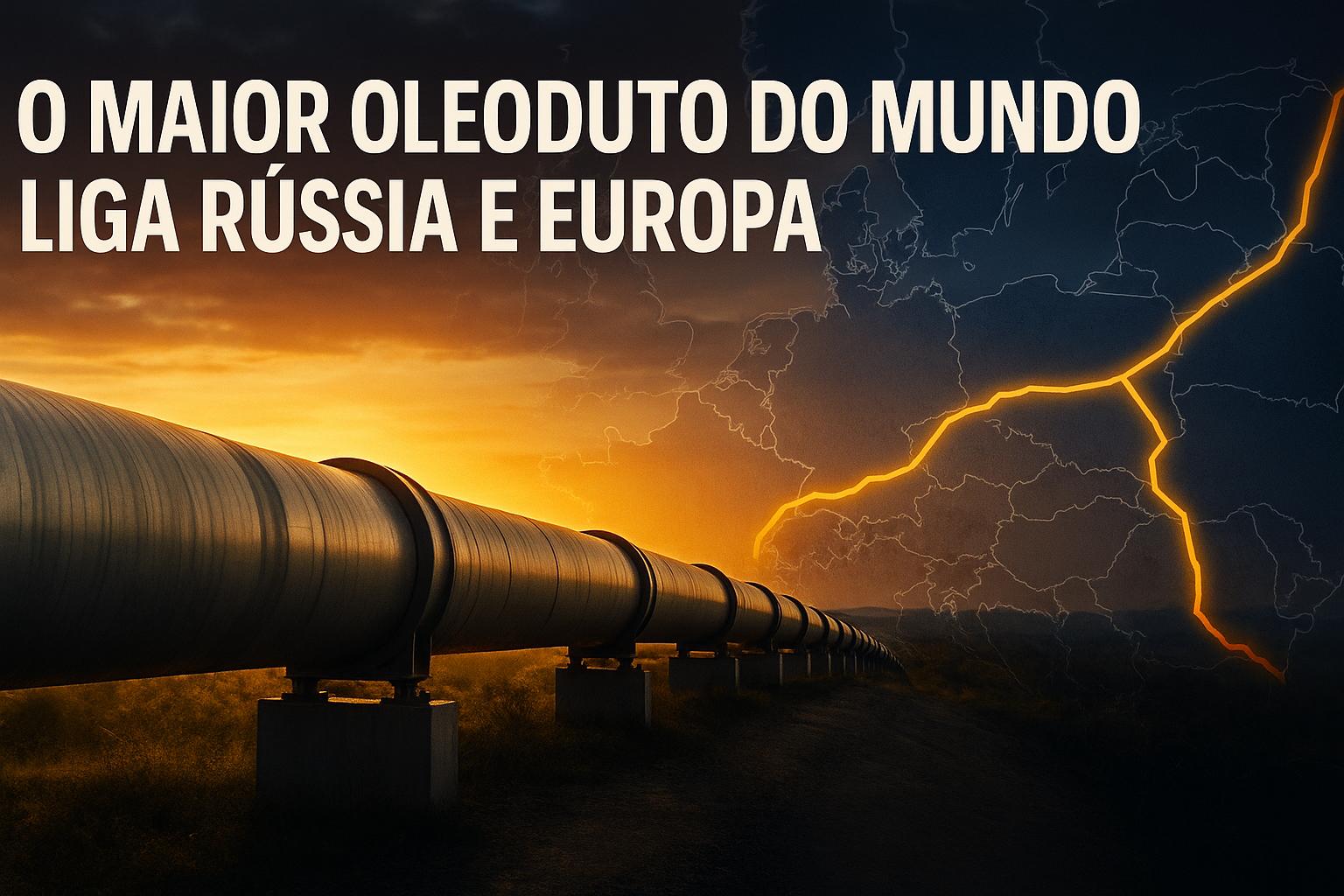 Com 5.500 km e 1,4 milhão de barris por dia, o Druzhba Pipeline é o maior oleoduto do mundo e símbolo da influência energética e política da Rússia na Europa.