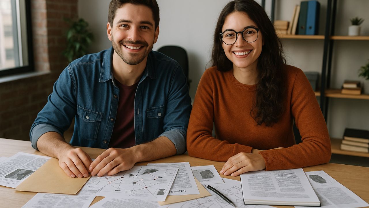 Casal transforma pedido de namoro em jogo de investigação criminal e fatura R$ 100 mil por mês com criatividade e empreendedorismo.