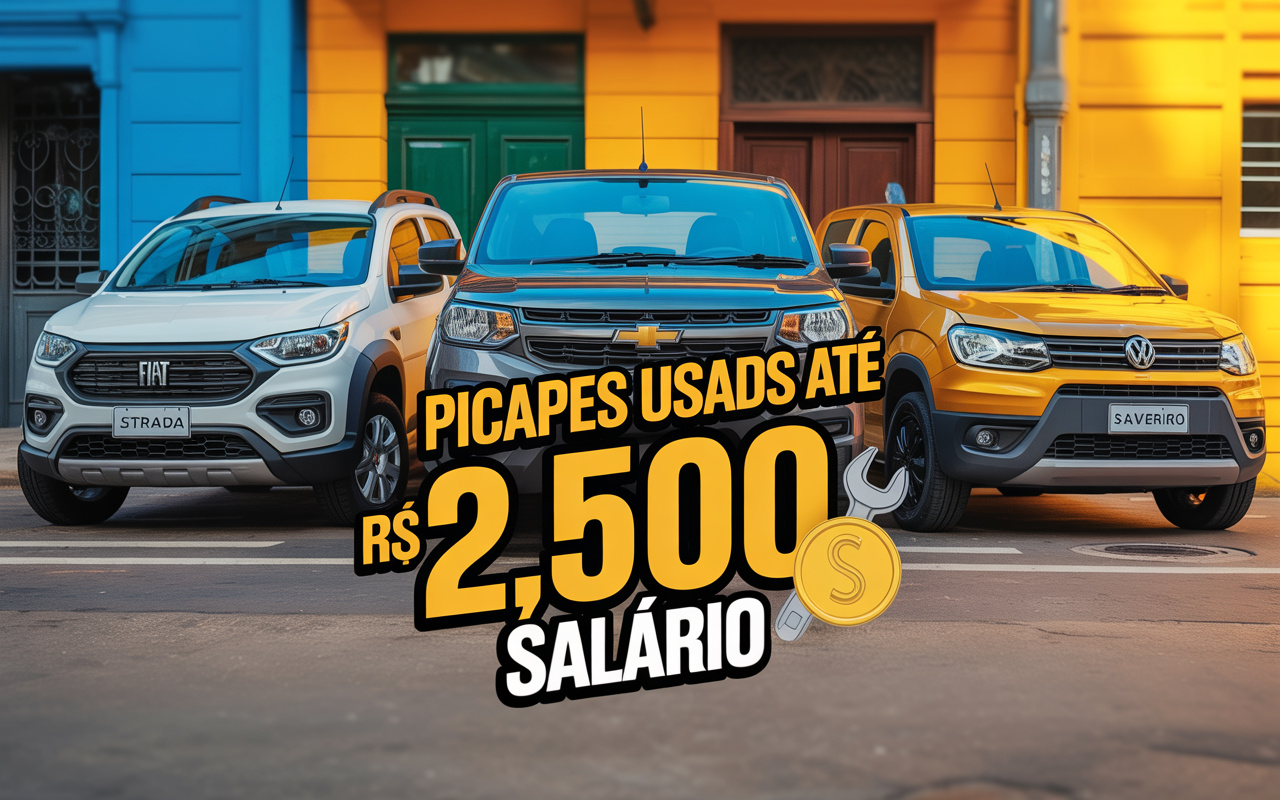 Salário de R$ 2.500? Veja as picapes usadas que ainda cabem no bolso e têm manutenção confiável