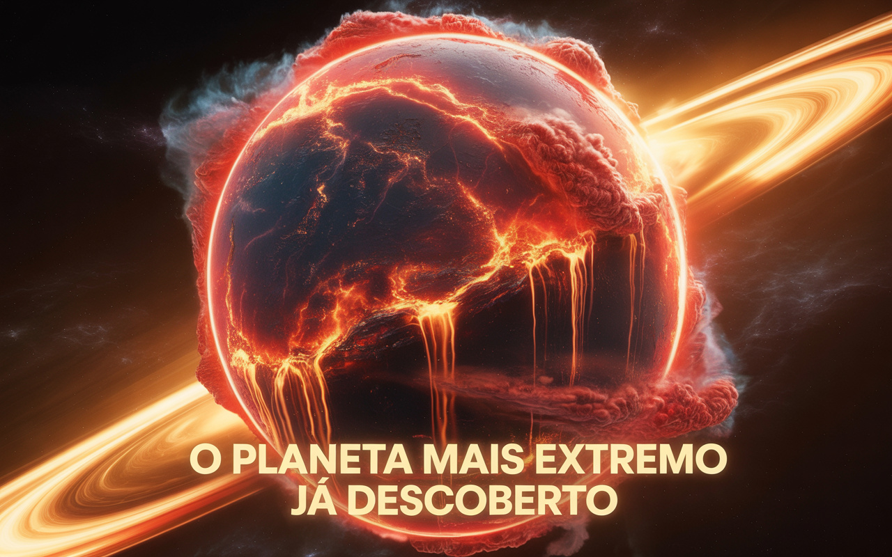 Com temperatura de 2.400 °C, ventos de 5.000 km/h e chuva de ferro derretido, este planeta gigante fora do Sistema Solar desafia a física e é considerado um dos mundos mais extremos já descobertos pela astronomia moderna