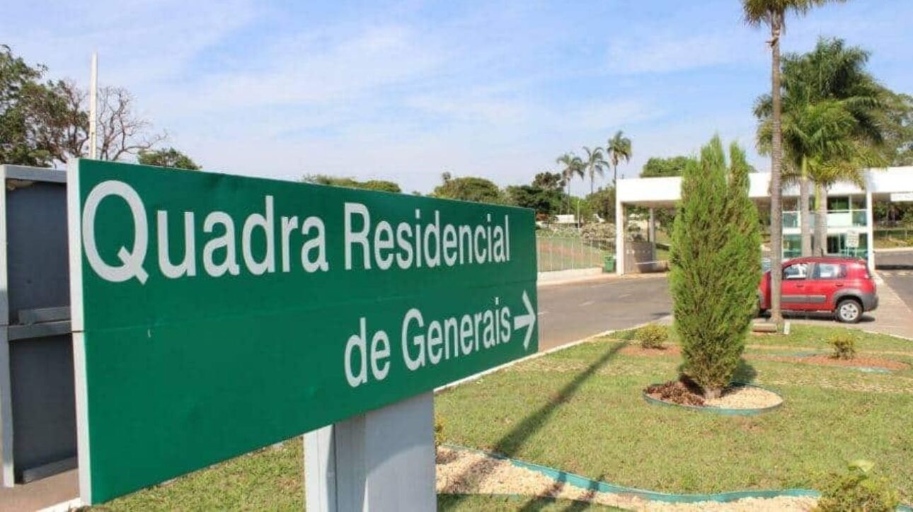 Quadra onde fica as mansões dos generais do exército em Brasília
